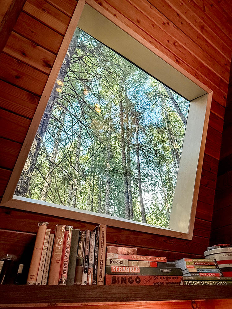 Cedar hot tub in the forest